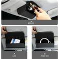 thumbnail image 3 of Universal Car Sunglass Holder, Car Sun Visor Eye Glasses Case Holders Leather Sunglasses Clip Storage Case, Protective Box Car Accessories to All Car Models(Gray), 3 of 5