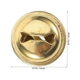 thumbnail image 3 of EXHUMKY 100pcs Small Golden Metal Bells for Crafts, Decorations, Toys, and Cheerful Sound Effects, 3 of 6