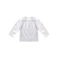 thumbnail image 3 of TSSOE Kids Girls Glitter Shiny Metallic Long Sleeve Dance Jazz Hip Hop Tank Tops Performance T Shirt Silver 170, 3 of 7