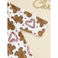 thumbnail image 6 of Suealasg Baby Girls Christmas Outfits Long Sleeve Gingerbread Man Print Full Length Jumpsuit Bodysuits Headband Infant Girls 2Pcs Fall Coming Home Clothes, 6 of 7