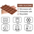 thumbnail image 3 of Chocolate Molds Silicone, 2 Packs Truffles Shapes Mold for Hot Chocolate Bomb, Candy, Jello, Gummy, Fancy, 3 of 8