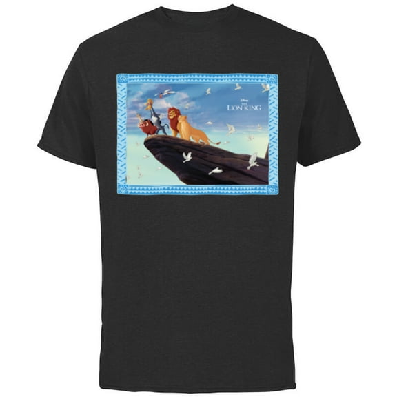 Disney The Lion King 30th Anniversary Pride Rock Finale - Short Sleeve Cotton T-Shirt for Adults - Customized-Black
