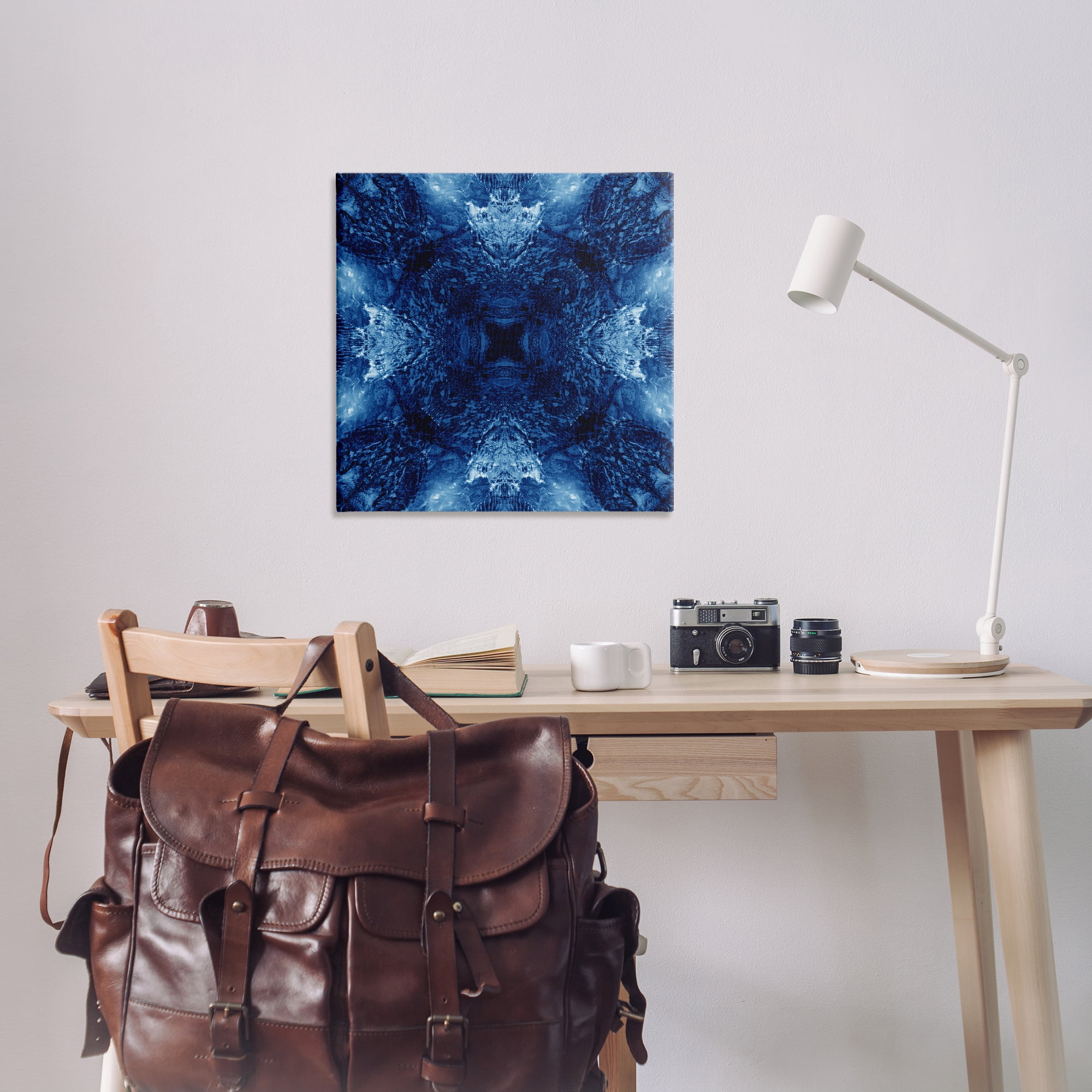 Stupell Industries Symmetrical Tie Dye Pattern Abstract Painting Wrapped Canvas Art Print Wall Art, 30 x 30