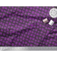 thumbnail image 2 of Soimoi Purple Heavy Canvas Fabric Stripe & Square Geometric Print Fabric by the Yard 58 Inch Wide, 2 of 3