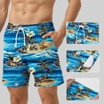 thumbnail image 5 of Vetsdori Beach Shorts for Men Pocket Short Pants Dry Fit Swim Trunks Summer Casual,Elastic Waist Hombre Mens Shorts Breathable,Size L, 5 of 5