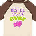 thumbnail image 4 of Inktastic Best Lil Sister Ever Girls Long Sleeve Baby Bodysuit, 4 of 5