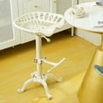 thumbnail image 6 of Sungmor Cast Iron Tractor Seat Bar Stool, 26 to 32 Inch Adjustable Height Counter Chair, 1 Count, White, 6 of 7