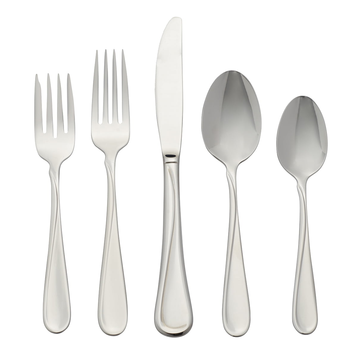Oneida Flight 20 Piece Everyday Stainless Steel Flatware Set, Service