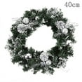 thumbnail image 2 of 25/30/40cm LED Christmas Wreath Front Door Hanging Decoration, 2 of 6