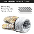 thumbnail image 7 of Cute Oven Mitts,Pioneer Flower Floral Print Pattern Oven Mitt 2-Pack Set,Kitchen Gloves for Oven,Heat Resistant Oven Mitts 7.7"x12", 7 of 7