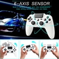 thumbnail image 2 of Wireless Controller Compatible with P4/P4 Slim/P4 Pro/Windows PC, White, 2 of 6