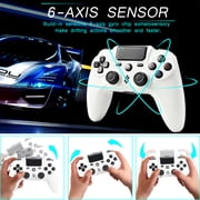 Wireless Controller Compatible with P4/P4 Slim/P4 Pro/Windows PC, White