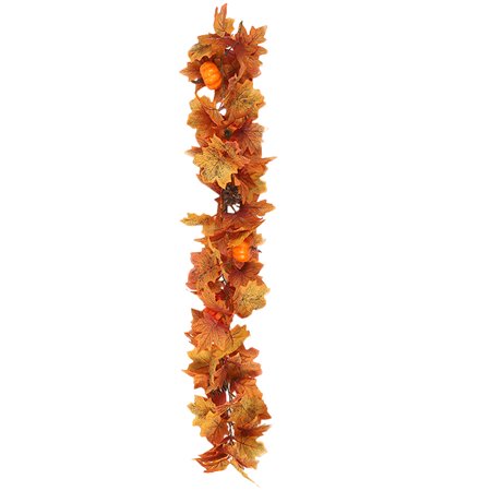 WHAMVOX Thanksgiving Fall Decorations Christmas Garland Maple Autumn Leave
