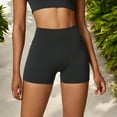 thumbnail image 4 of Women's High Waist Athletic Shorts for Yoga and Fitness- X Large, Black, 4 of 6