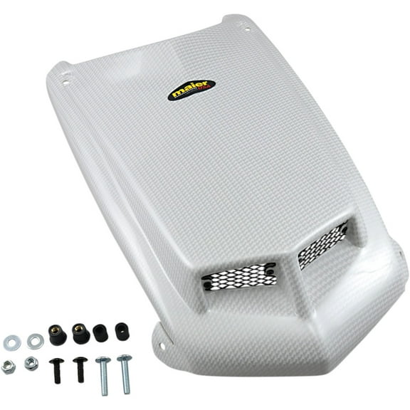 Dominator Scooped Hood - Pearl White Carbon Fiber Look