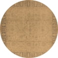 thumbnail image 1 of Ahgly Company Indoor Round Oriental Brown Traditional Area Rugs, 7' Round, 1 of 4