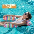 thumbnail image 5 of SYNCFUN 3 Packs Pool Lounge Chair for Adults, Striped Pool Float Hammock, Inflatable Swimming Pool Water Floating Chair for Outdoor, Beach, Pool, Lake, 5 of 6