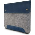 thumbnail image 1 of MegaGear Genuine Leather and Fleece MacBook Bag for 15 & 16 Inch, 1 of 5