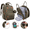 Army Green, variant on BabbleRoo Diaper Bag Backpack, Waterproof Original Backpack with Premium Changing Pad Set –Dark Gray