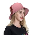 thumbnail image 6 of Honeii Puppy Peeking Through Pink for Unisex Bucket Hat Waterproof Rain Hat Reversible Shiny Rave Bucket Hat for Concert Festival Boonie Cap, 6 of 6