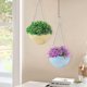 thumbnail image 5 of 5 Pices Plastique Panier Suspendu, Panier Plantes Suspendu Pots De Fleurs Conteneur De Support De Plante Avec Crochets De Chane Pour Plantes Fleu, 5 of 5