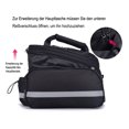 thumbnail image 4 of Bolsa portaequipajes, bolsa impermeable para bicicleta, bolsa trasera para bicicleta, bolsa portaequipajes con funda para lluvia, 4 of 7