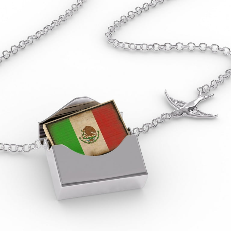 Mexican flag deals necklace