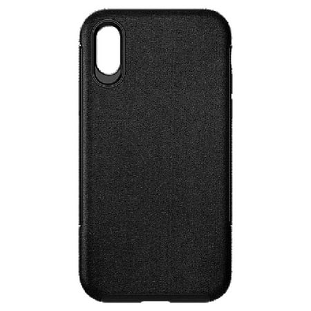 Verizon Genuine Leather Hard Case for Apple iPhone Xs and iPhone X - Black