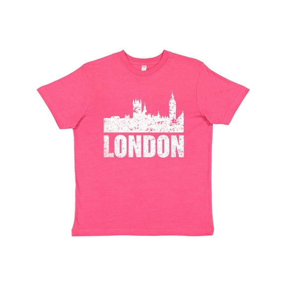 Inktastic London England City Skyline with Grunge Youth T-Shirt