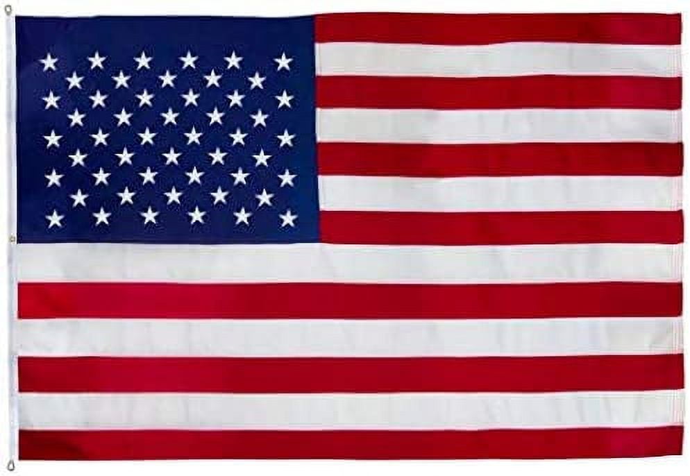10ft Flag Pole Kit with 3x5 American Flag - Multicolor, Aluminum, Easy Install for Garden & Outdoor - Ideal for Memorial Day, 4th of July, Veterans Day Celebrations
