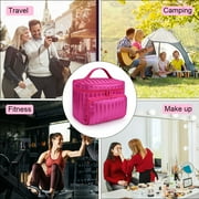 SUPTREE Makeup Bag Travel Cases Cosmetic Bag with Handle for Women Men Travel Organizers Pink