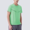 thumbnail image 2 of Leey-World Men's Oversized T-Shirts Heavyweight Cotton Vintage Washed Loose Fit Unisex Baggy Tee Shirts T-Shirts for Men(Green,XL), 2 of 5