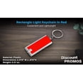 thumbnail image 4 of 10 Flashlight Keychains Pack - Rectangle, Plastic - Red, 4 of 5