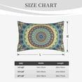 thumbnail image 6 of Balery Round Mandala1 Bedding Queen Pillow Cases - Envelope Closure - Soft Brushed Microfiber Fabric - Shrinkage and Fade Resistant Pillow Cases-16"x24", 6 of 9