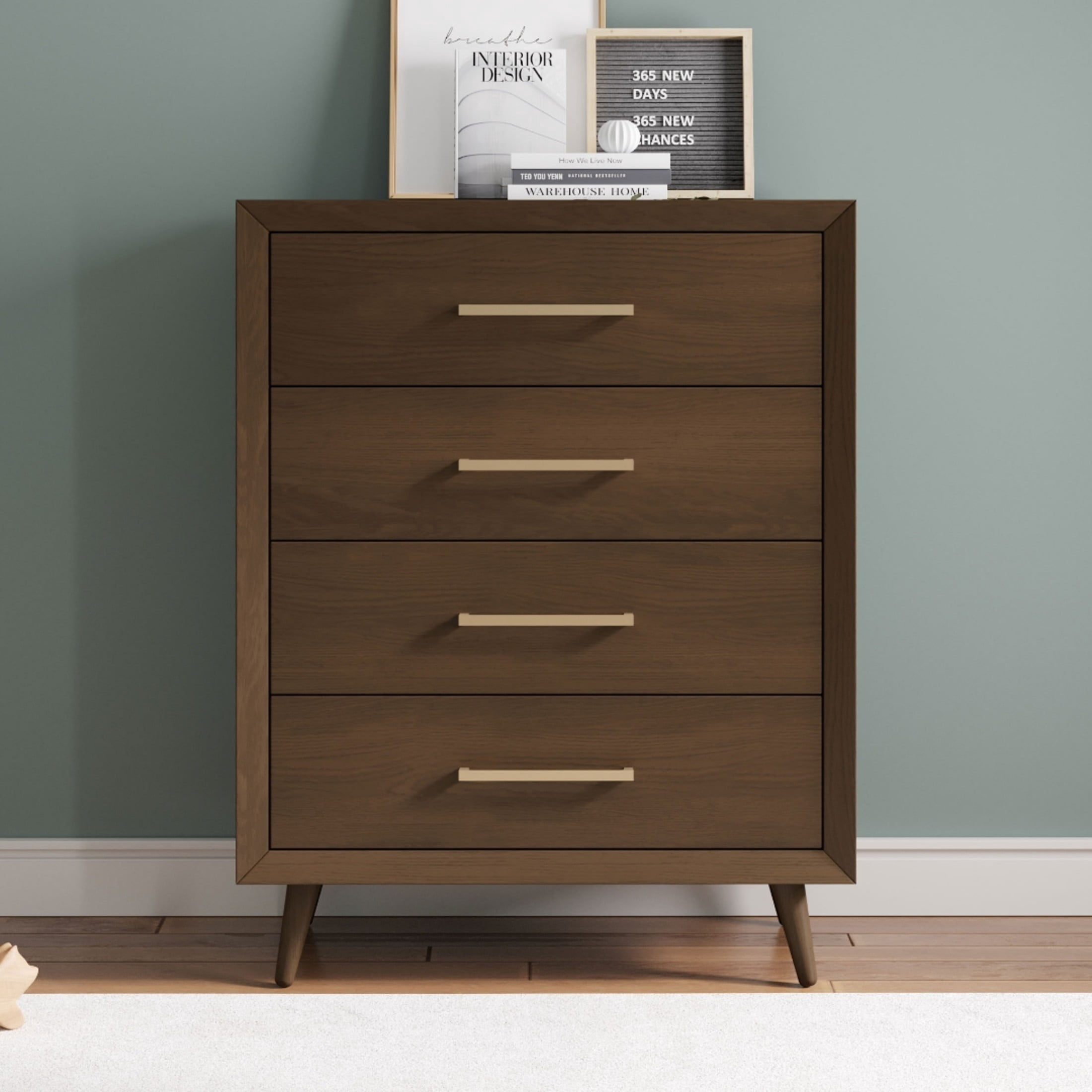 Child Craft Cranbrook Crib, Dresser & Chest Nursery Set, 4-in-1 Convertible Crib, Toasted Chestnut, 3-Piece