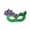 A, variant on Women Mardi Gras Sequin Mask Costume Shining Fleur De Lis Lace-Up Mask Masquerade Venetian Carnival Mask for Party Decorations 1 PC Multicolor One Size