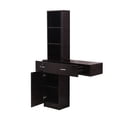 thumbnail image 3 of Hassch Wall Mount Beauty Salon Desk Cabinet，Spa Station Hair Styling Station Table, Black, 3 of 8