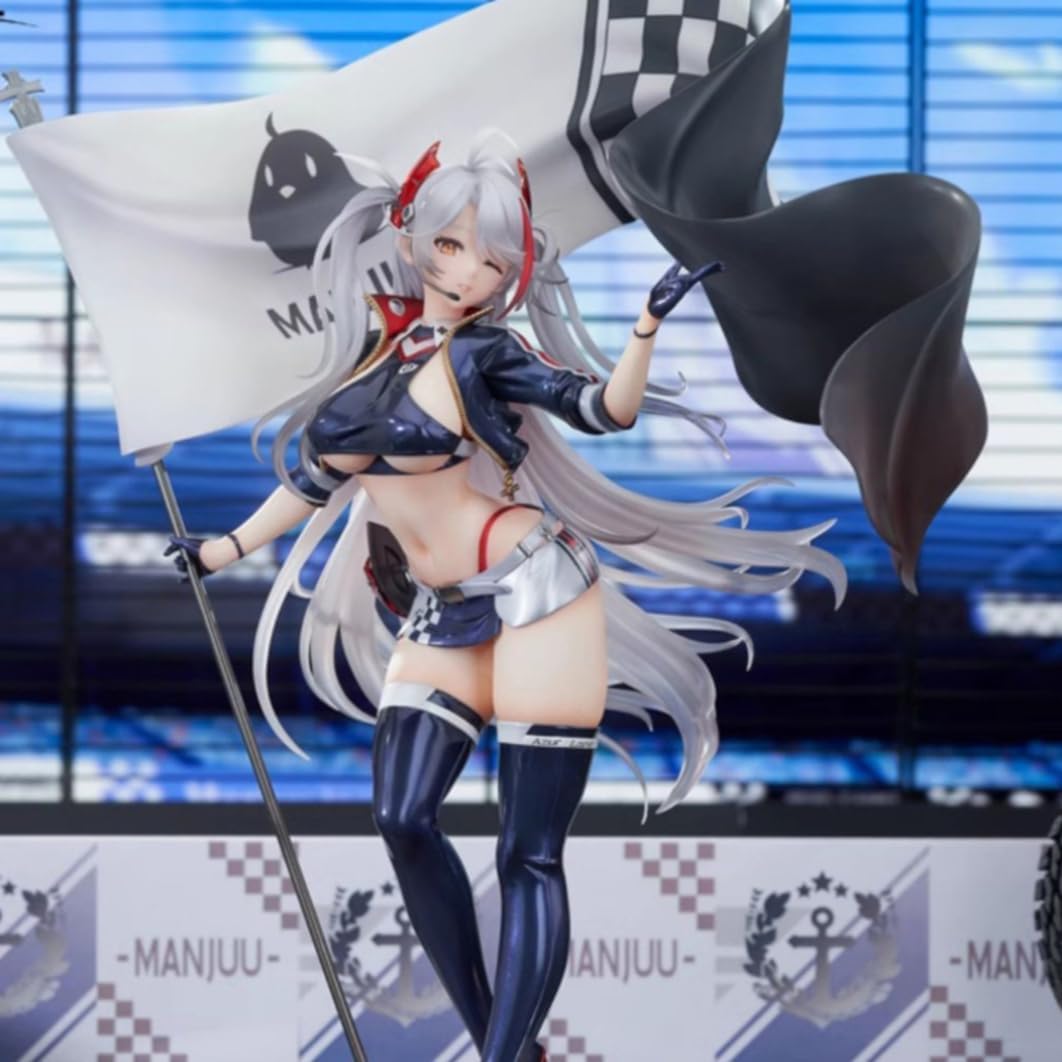 New Azur Lane Prinz Eugen (Racing Suit Ver) Character Anime Model Statue Action Figures Desktop Ornament Popular Decorations Fan Souvenirs Creative Gift Collectable