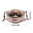 thumbnail image 3 of Riforla Masque Facial Drôle Halloween/Cosplay - Réutilisable pour le Cyclisme/les Fêtes Masque Facial A, 3 of 5