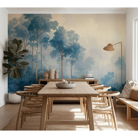 Kids Wallpaper Wall Mural - Fairy Tale Blue Forest