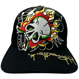 Roen Love＆Peace cap skull 平成 レオパード Ed Hardy Cotton Heart Skull Trucker Hat with Rhinestones in Pink