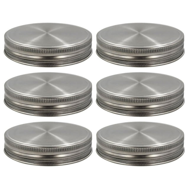6 Pcs Couvercles de Mise en Conserve pour Pots Mason Rangement des Aliments Réutilisables Étanches Scellés