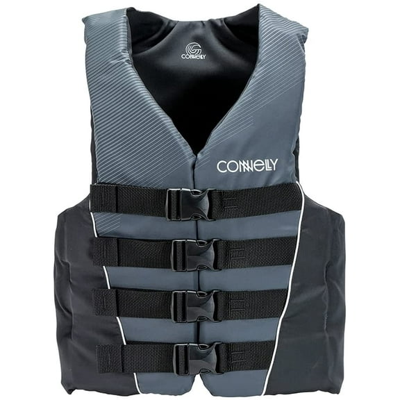 Connelly 2022 Mens Tunnel 4-Belt Nylon Life Jacket XX-Large Grey