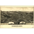 thumbnail image 1 of 24"x36" Gallery Poster, map of Leominster massachusetts 1886, 1 of 1