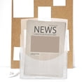 thumbnail image 1 of Paper Rack Wall Document Holder Office Supplies Acrylic White for Space Saving 1Pcs, 1 of 2