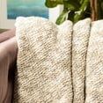 thumbnail image 3 of SAFAVIEH Ralen Knit Throw, 50" x 60", Light Grey/Natural, 3 of 4
