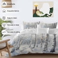 thumbnail image 4 of Christmas Tree Bedding 3 Piece Duvet Cover Set Full Size, White Winter Xmas Snowflake Soft Microfiber Comforter Cover with Zipper Closure & Pillowcases, Wrinkle & FadeResistant Quilt Cover, 4 of 9