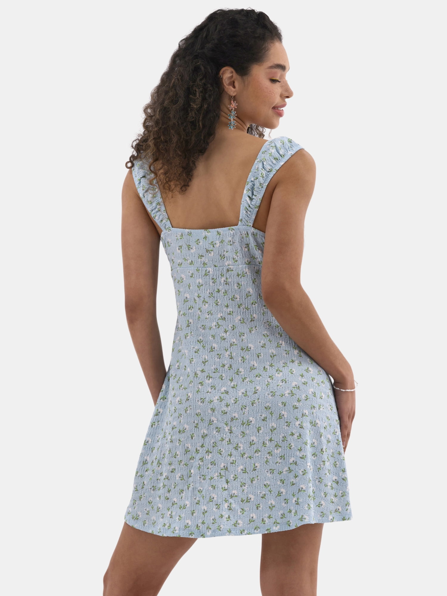 No Boundaries Textured Mini Dress, Women's