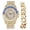 Gold Blue, variant on Baguette Cut Diamond Crystal Bling'ed Out Mens Watch Miami Iced Out Cuban Bracelet - No Reasonable Doubt This is The Jewerly Accesories to Flaunt The Wealth - ST10372C (ST10414M-105-PNP/RED)