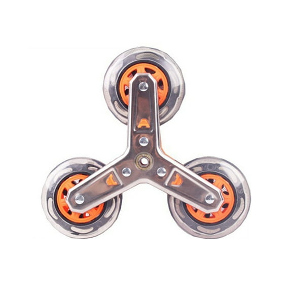 Stair Climbing Wheel Sliding Rollers Replacement Casters Trolley Triangular Wheel for Foldable Cart Easy to Install